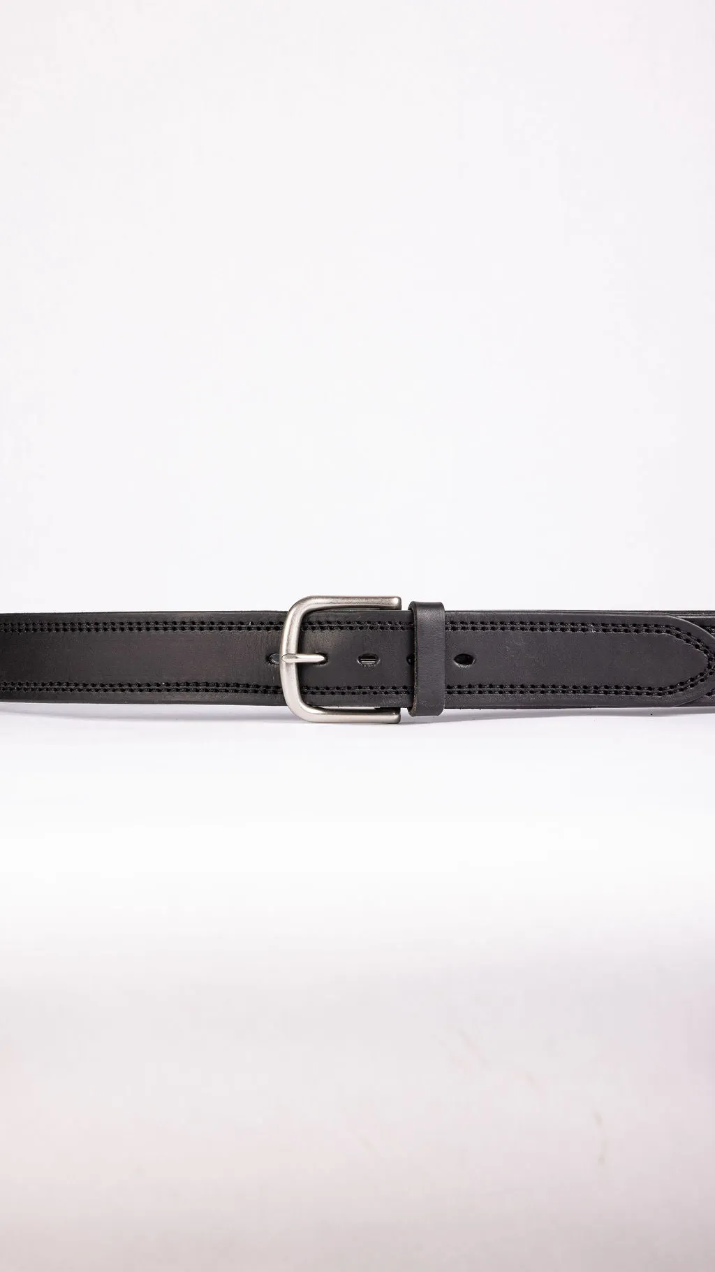 Double Stitched Black Belt