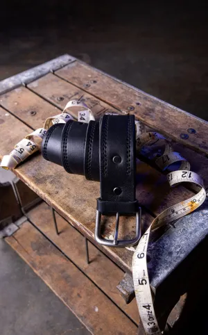 Double Stitched Black Belt