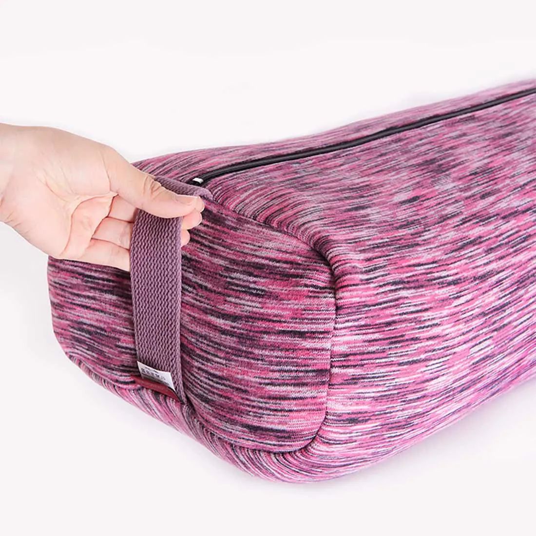 easyoga Warm Lean On Yoga Bolster - D30 Black Red Stripe