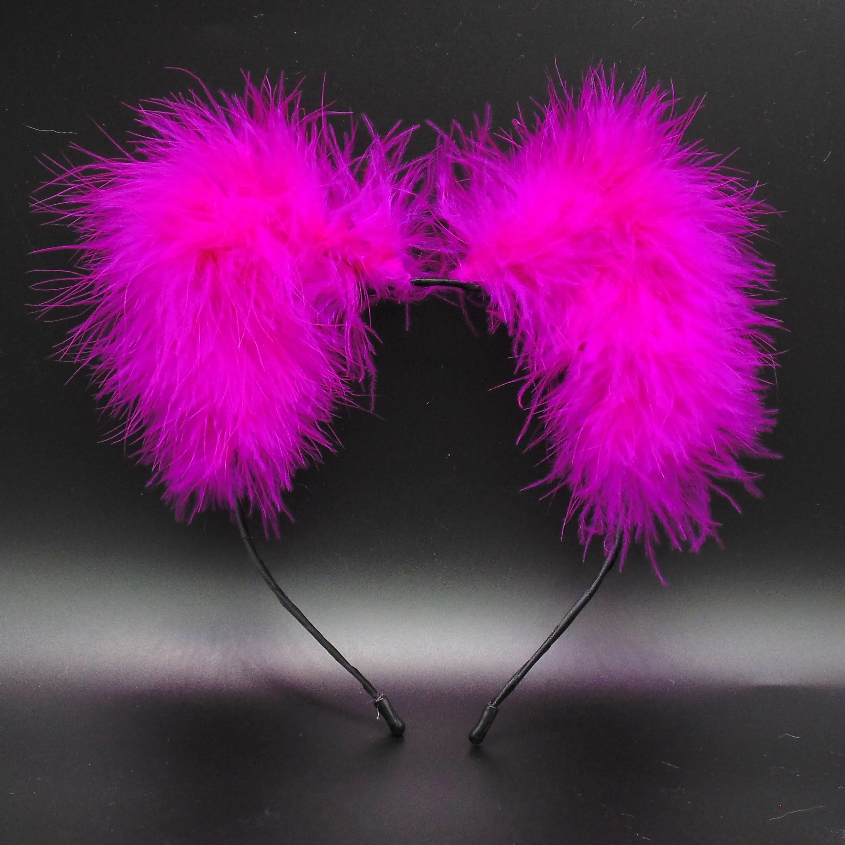 Electric Berry Fluff Kittycorn Ears