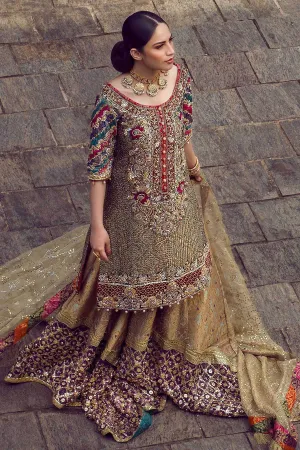 Embroidered Bridal Lehnga in Green Color #Y2100