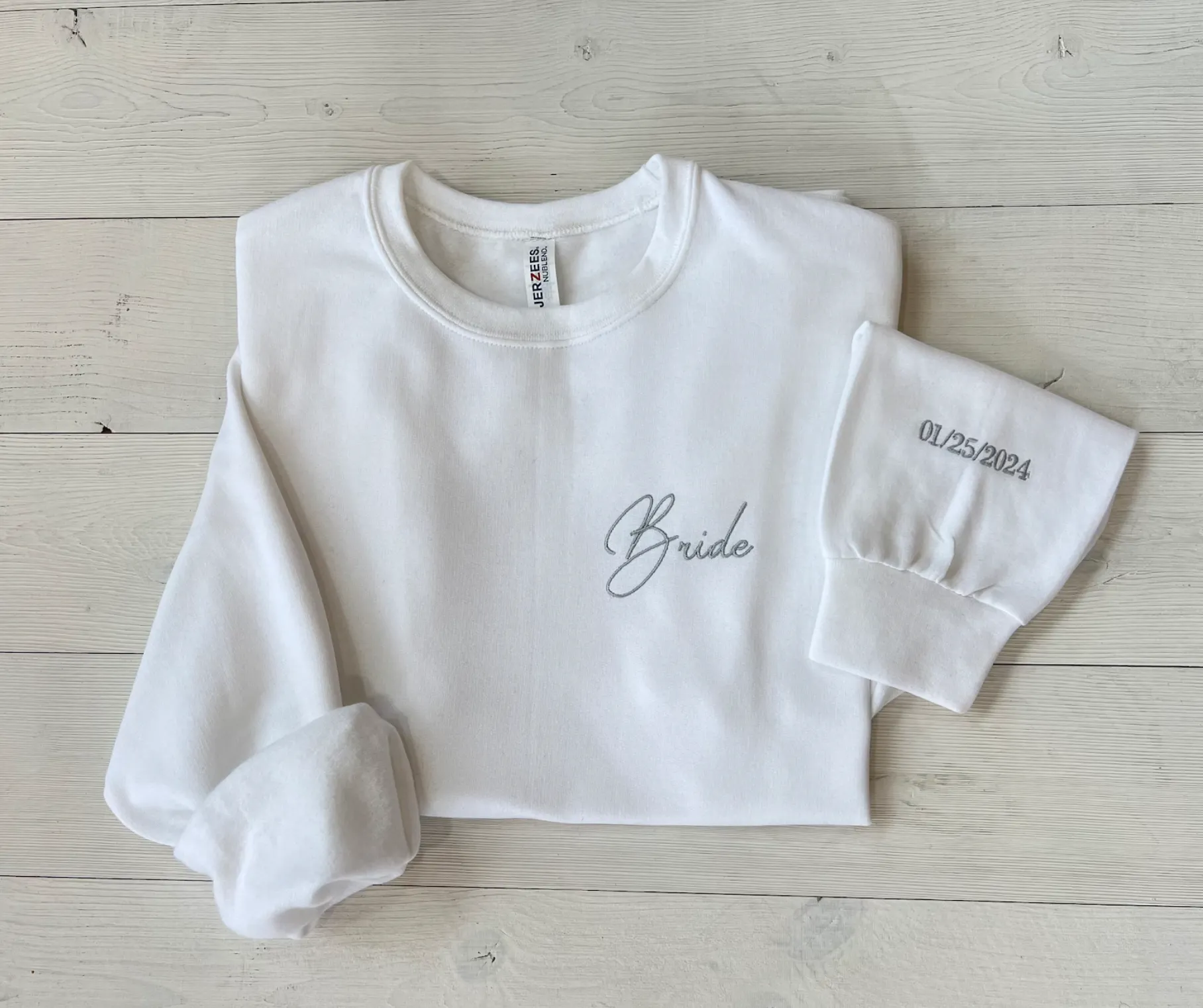 Embroidered Custom Bride Crewneck