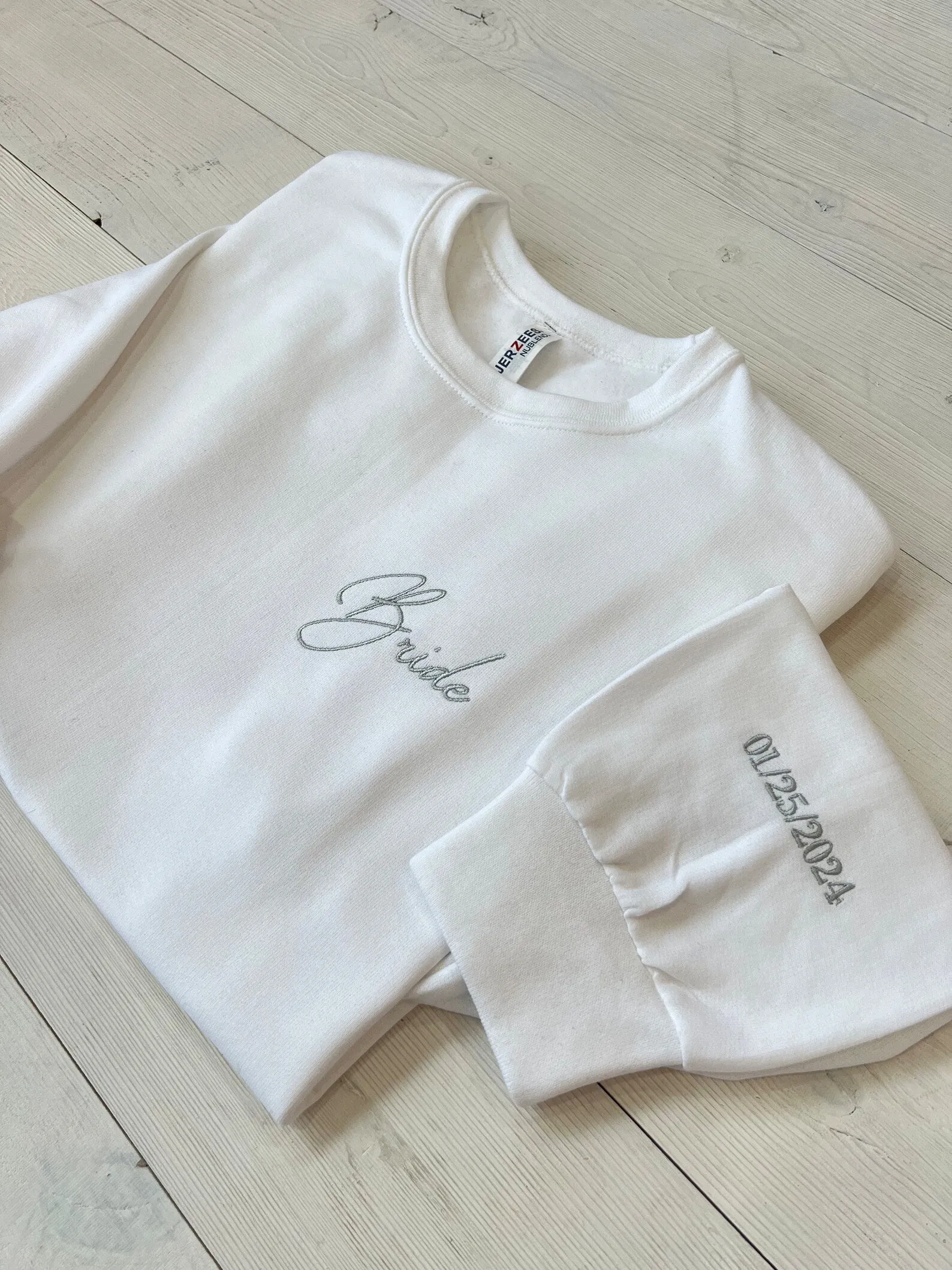 Embroidered Custom Bride Crewneck