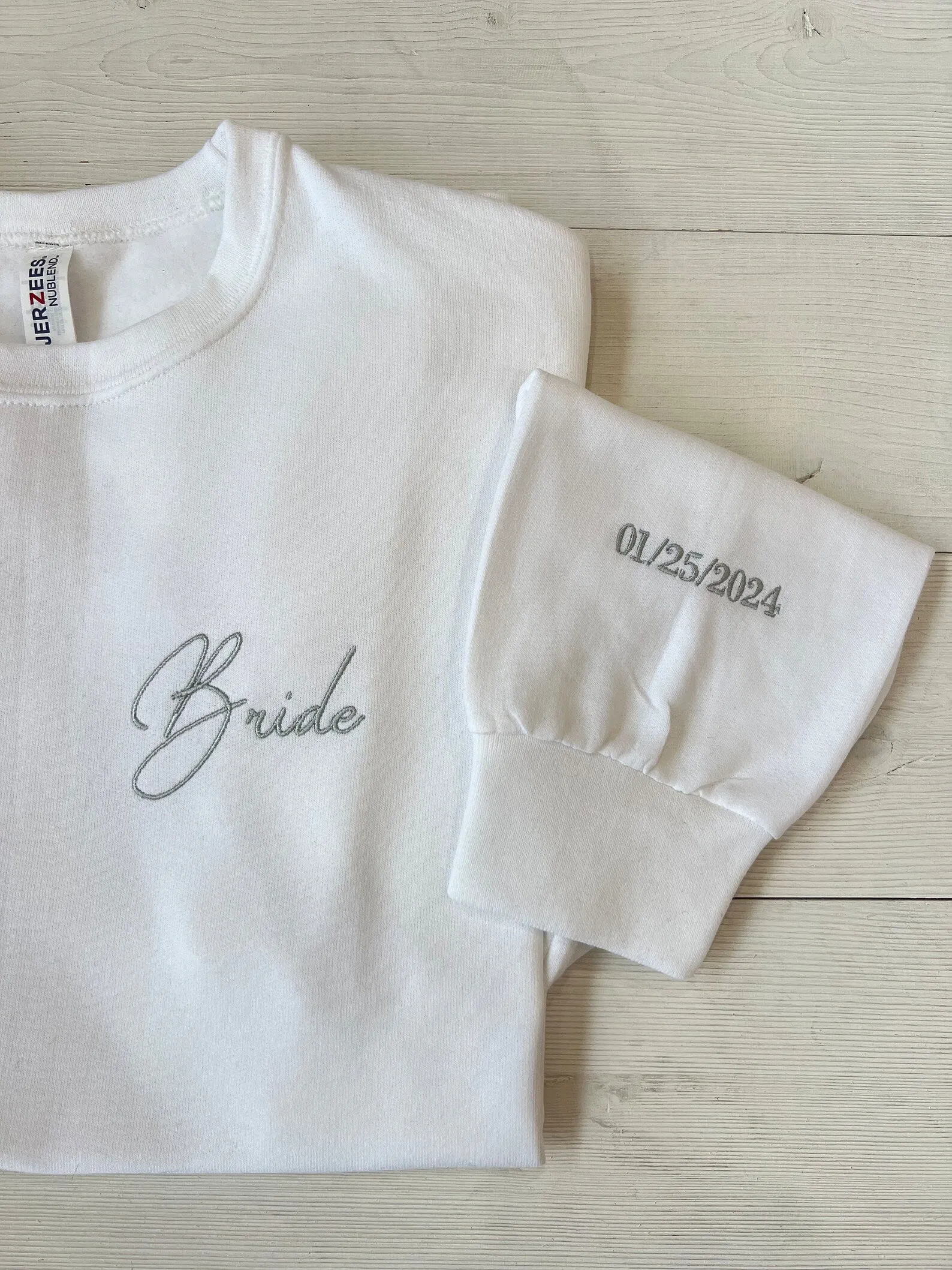 Embroidered Custom Bride Crewneck
