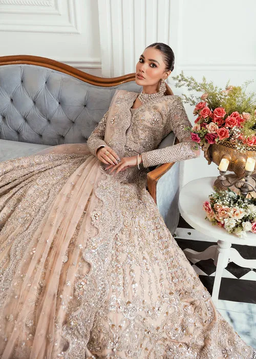 Embroidered Ivory Lehenga Bridal Wedding Dress #BN1221