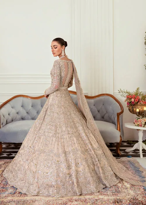 Embroidered Ivory Lehenga Bridal Wedding Dress #BN1221