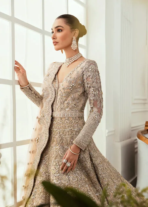 Embroidered Ivory Lehenga Bridal Wedding Dress #BN1221
