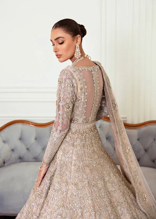 Embroidered Ivory Lehenga Bridal Wedding Dress #BN1221