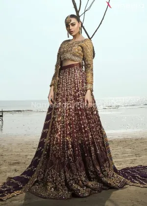 Embroidered Lehenga Choli Pakistani Bridal Dress #BS42