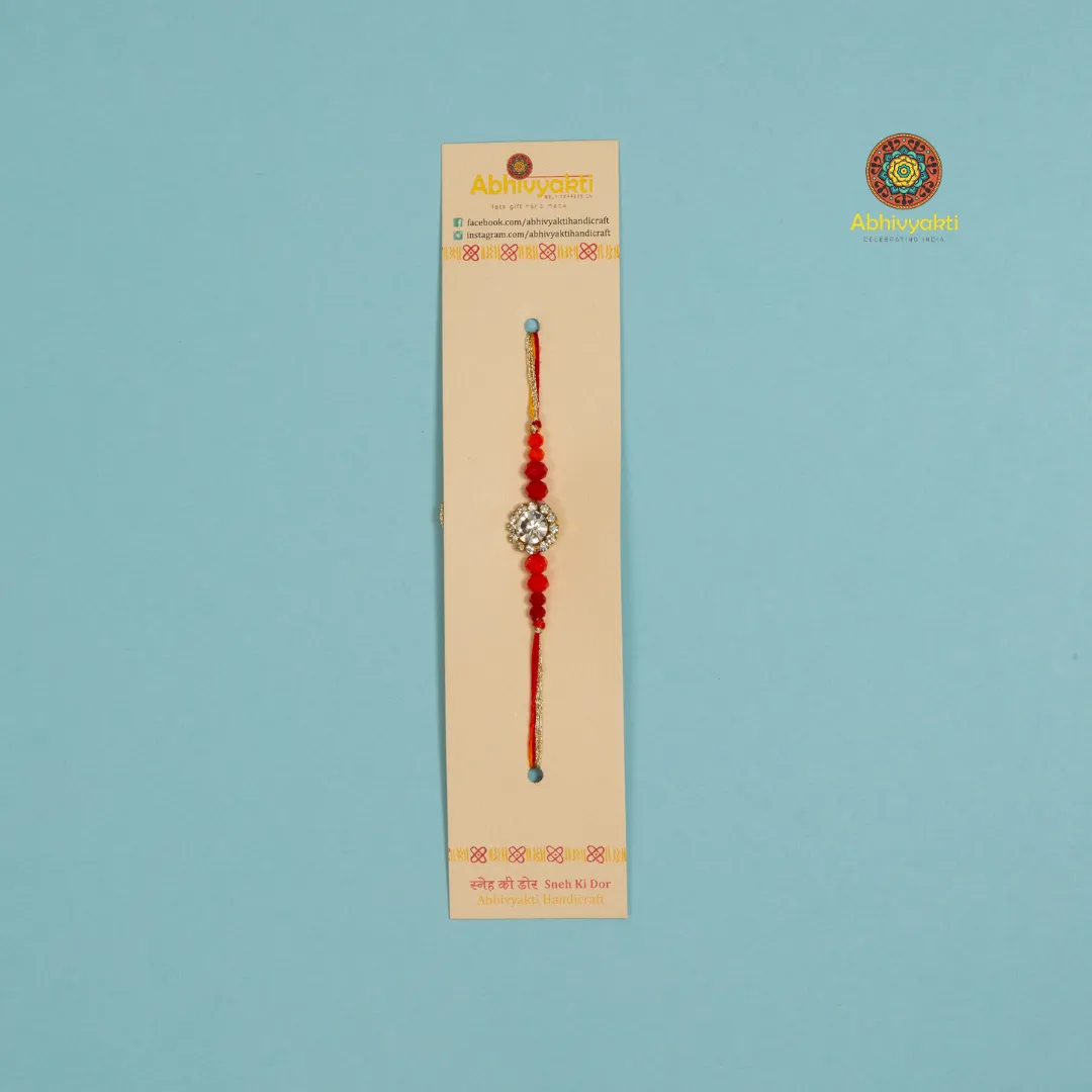 Fancy Beaded Rakhi- Send to India