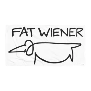 FAT WIENER BEACH TOWEL