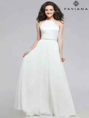 Faviana Size 10 7761 Ivory Informal