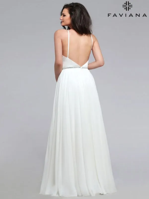 Faviana Size 10 7761 Ivory Informal