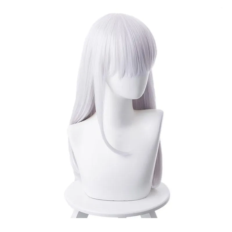 FGO Fate Grand Order Kama 55cm Long Silver Halloween Cosplay Wigs