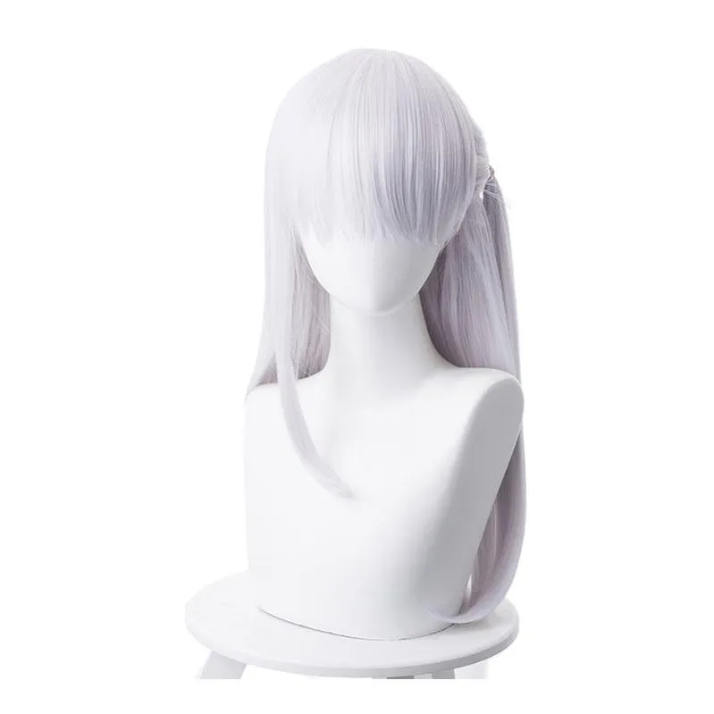 FGO Fate Grand Order Kama 55cm Long Silver Halloween Cosplay Wigs