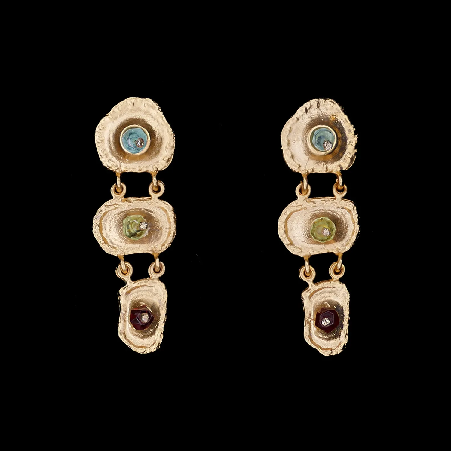 Fine Sea Urchin Post Earrings
