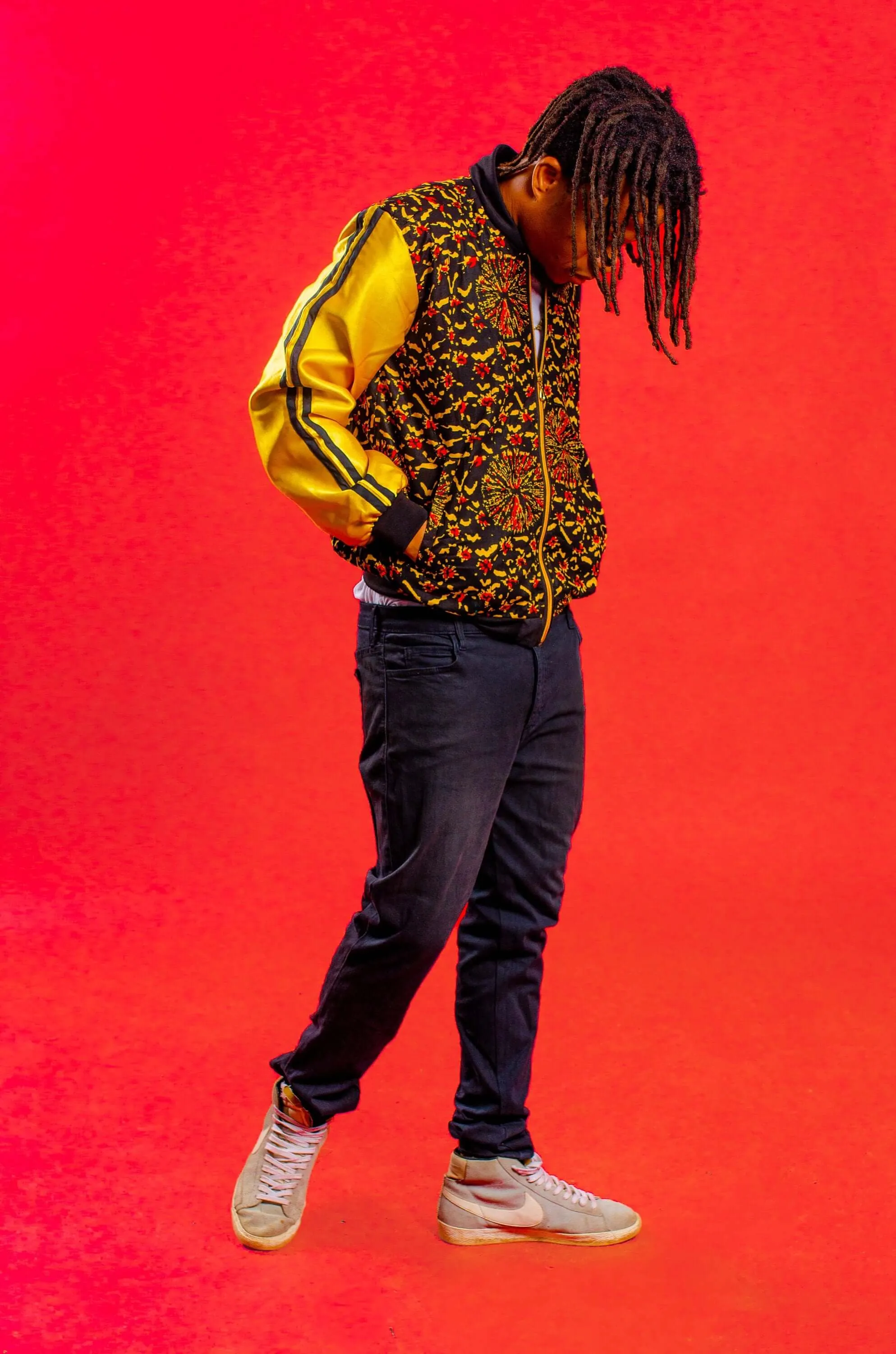 Firework Gold African Print Jacket