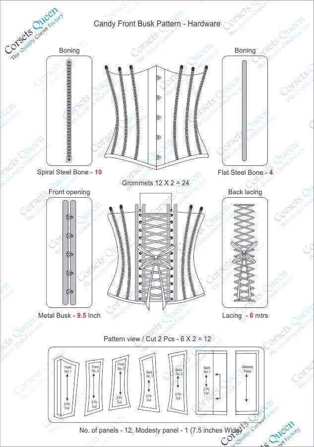 Francoise Gothic Underbust Corset