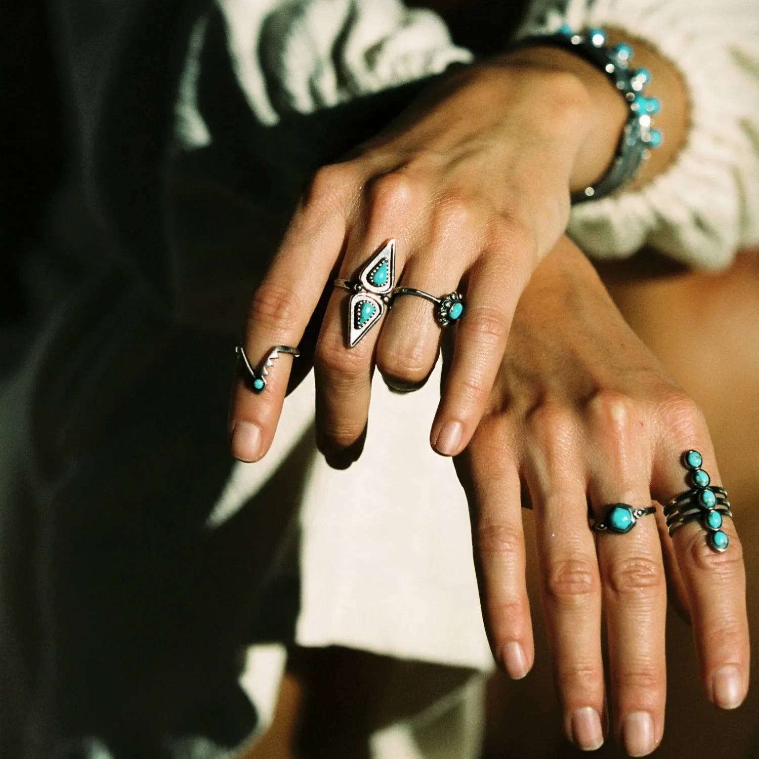 freya Turquoise Silver Ring