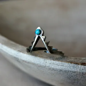freya Turquoise Silver Ring