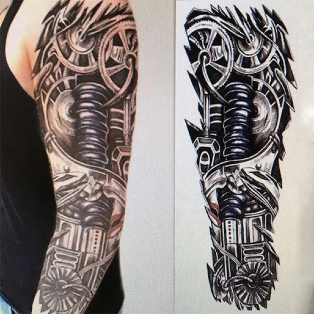 Full Arm Temporary Tattoo Art Sticker Waterproof Easy to apply Looks real