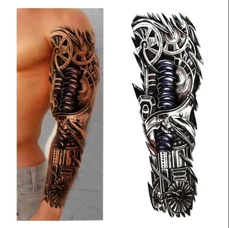 Full Arm Temporary Tattoo Art Sticker Waterproof Easy to apply Looks real