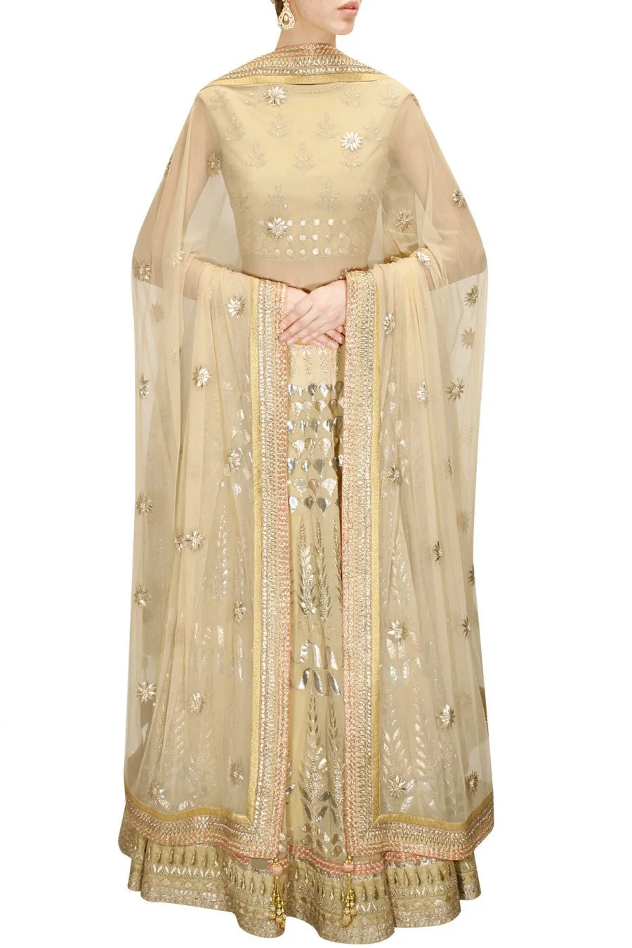 Golden color Bridal Lehenga Choli