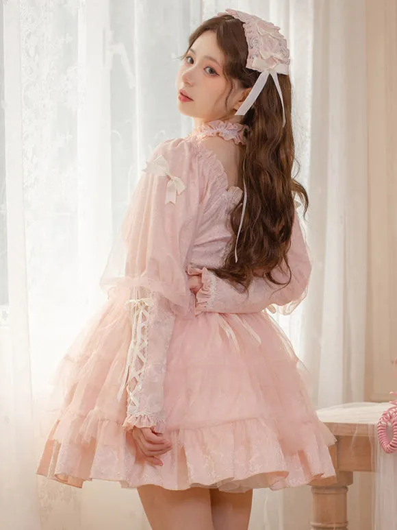 Gothic Lolita Dresses Ruffles Lace Up Black Black