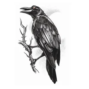 Gothic – The Raven – Temporary Tattoo