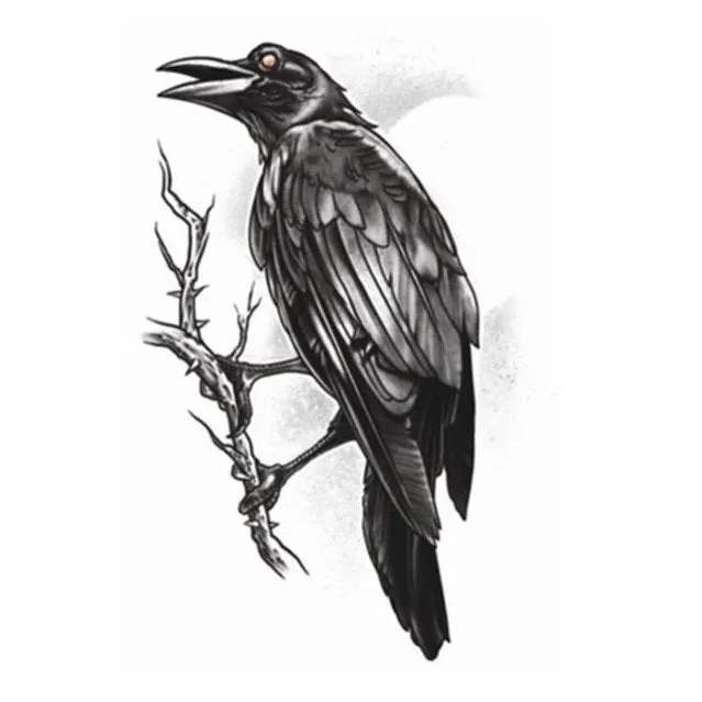 Gothic – The Raven – Temporary Tattoo
