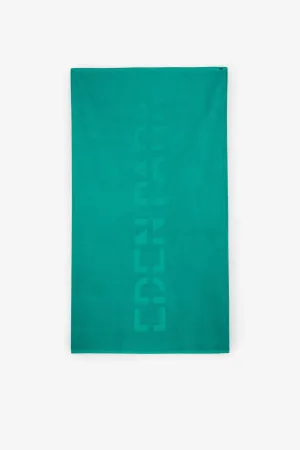 Green beach towel
