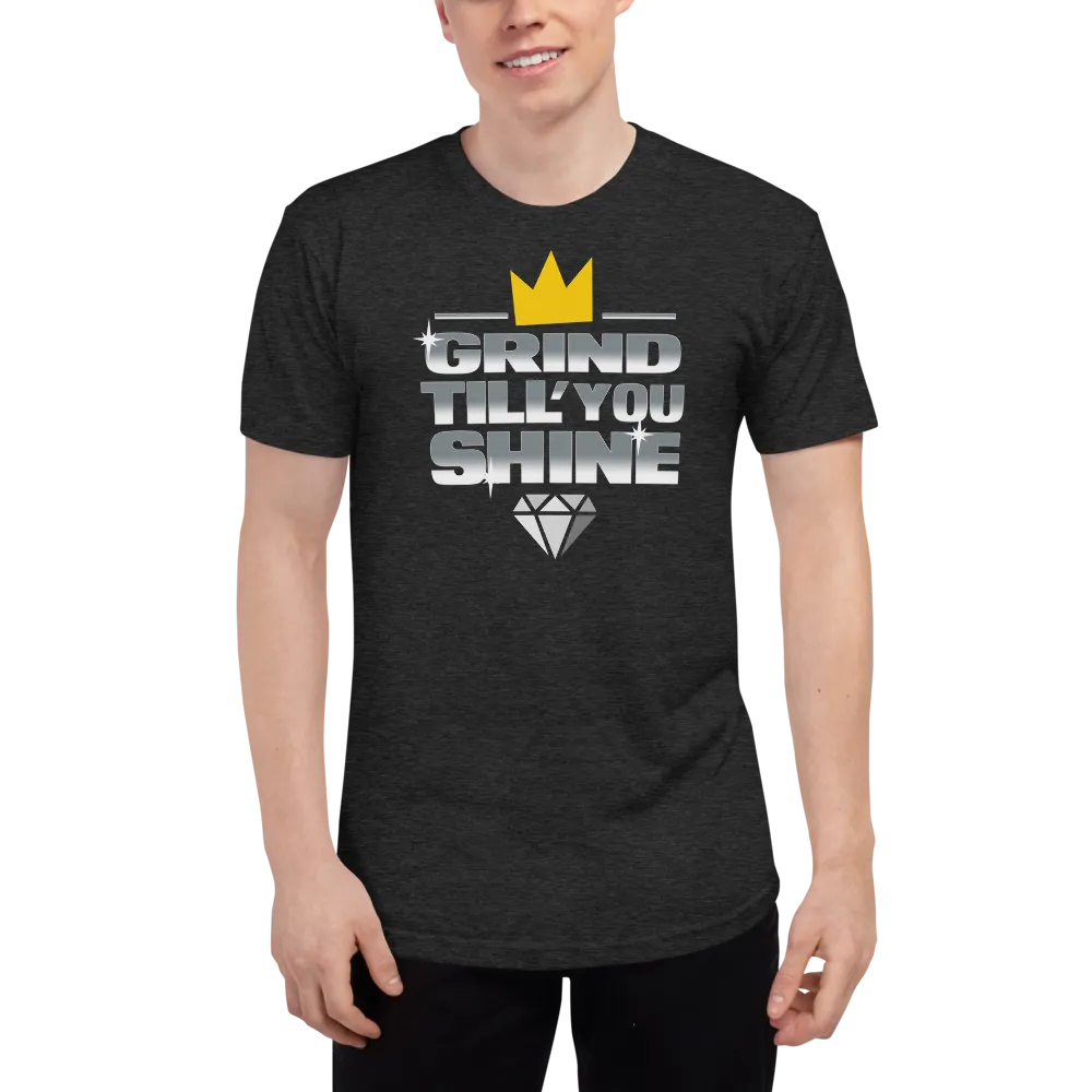 Grind Till You Shine | Men's Heather Dri-Fit Tee