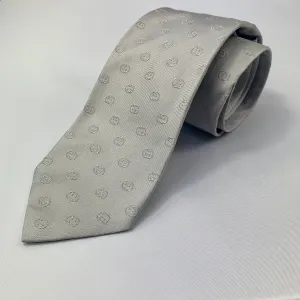 Gucci GG Print Jaylen Silk Tie in Zinc