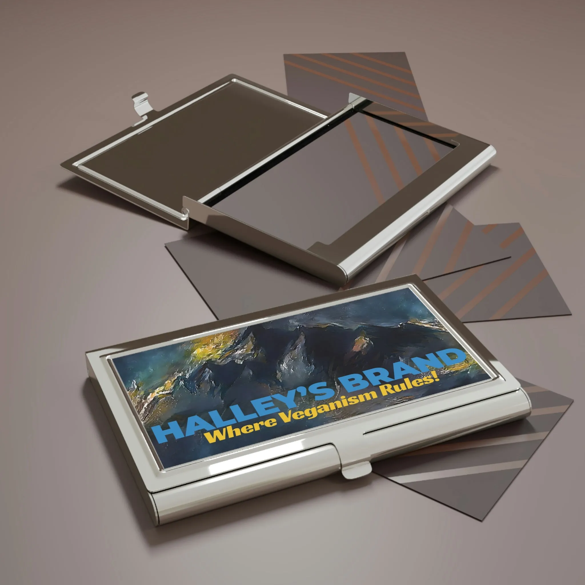 Halley's Brand Business Card Holder