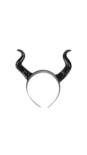 Halloween Headband Ox Horn Shape Headdress Gothic Hair Accessories for Party