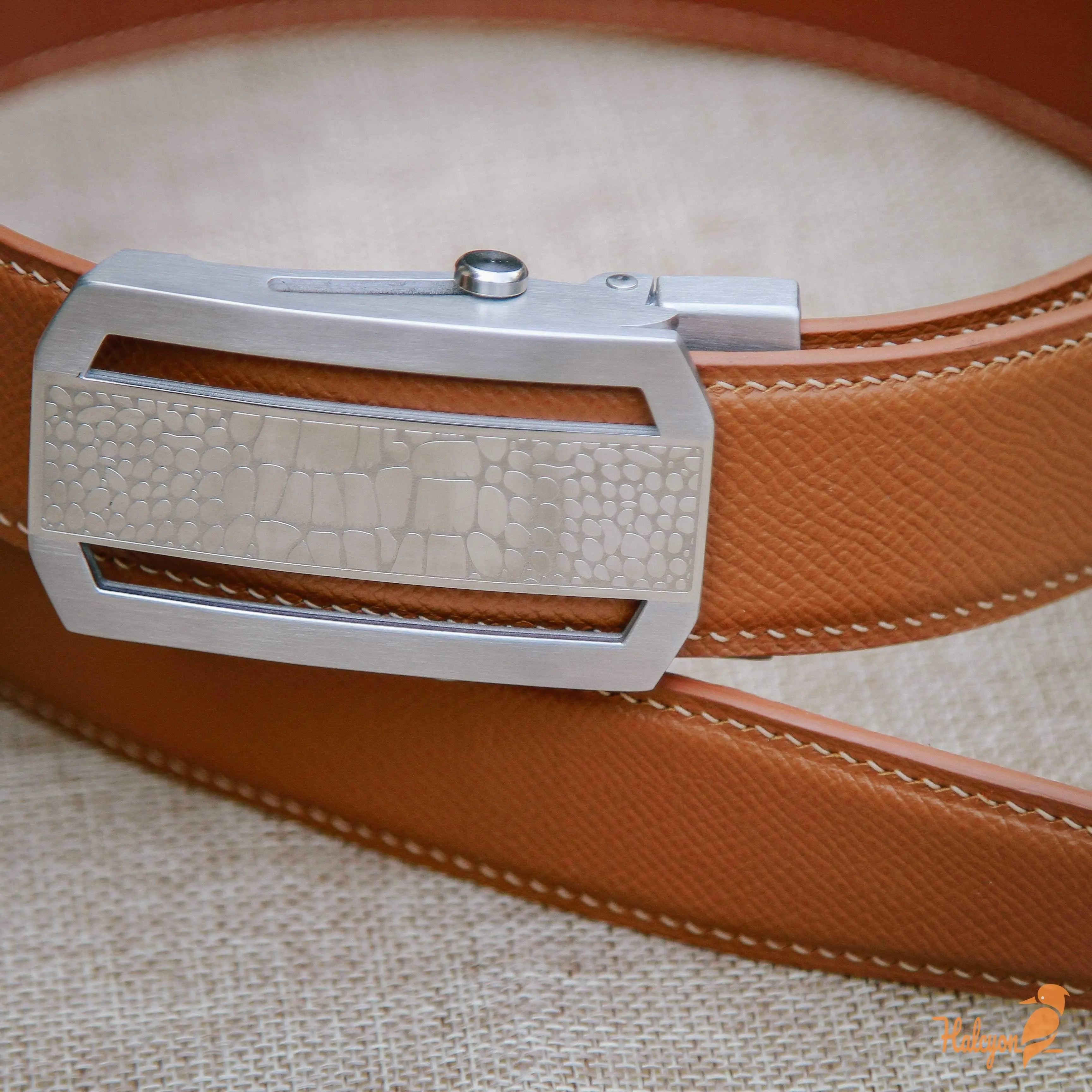 Handcrafted Epsom leather belts