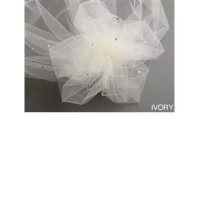 Handmade Swarovski Crystal & Tulle Visor Veil
