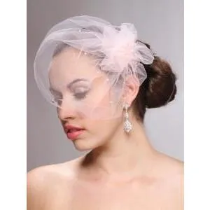Handmade Swarovski Crystal & Tulle Visor Veil