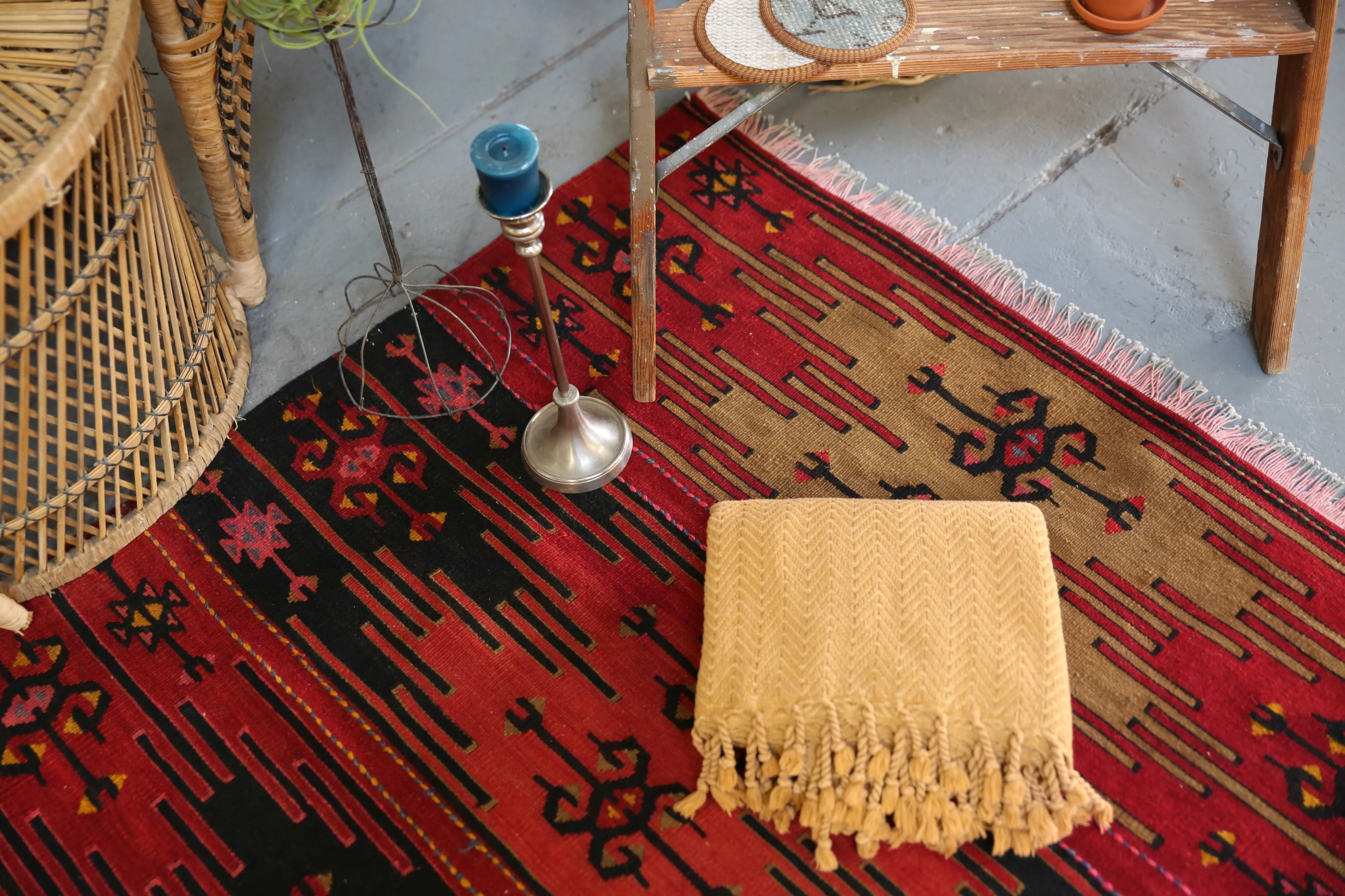 Handwoven Sabah Pestemal Towel in Mustard Stone (soft)