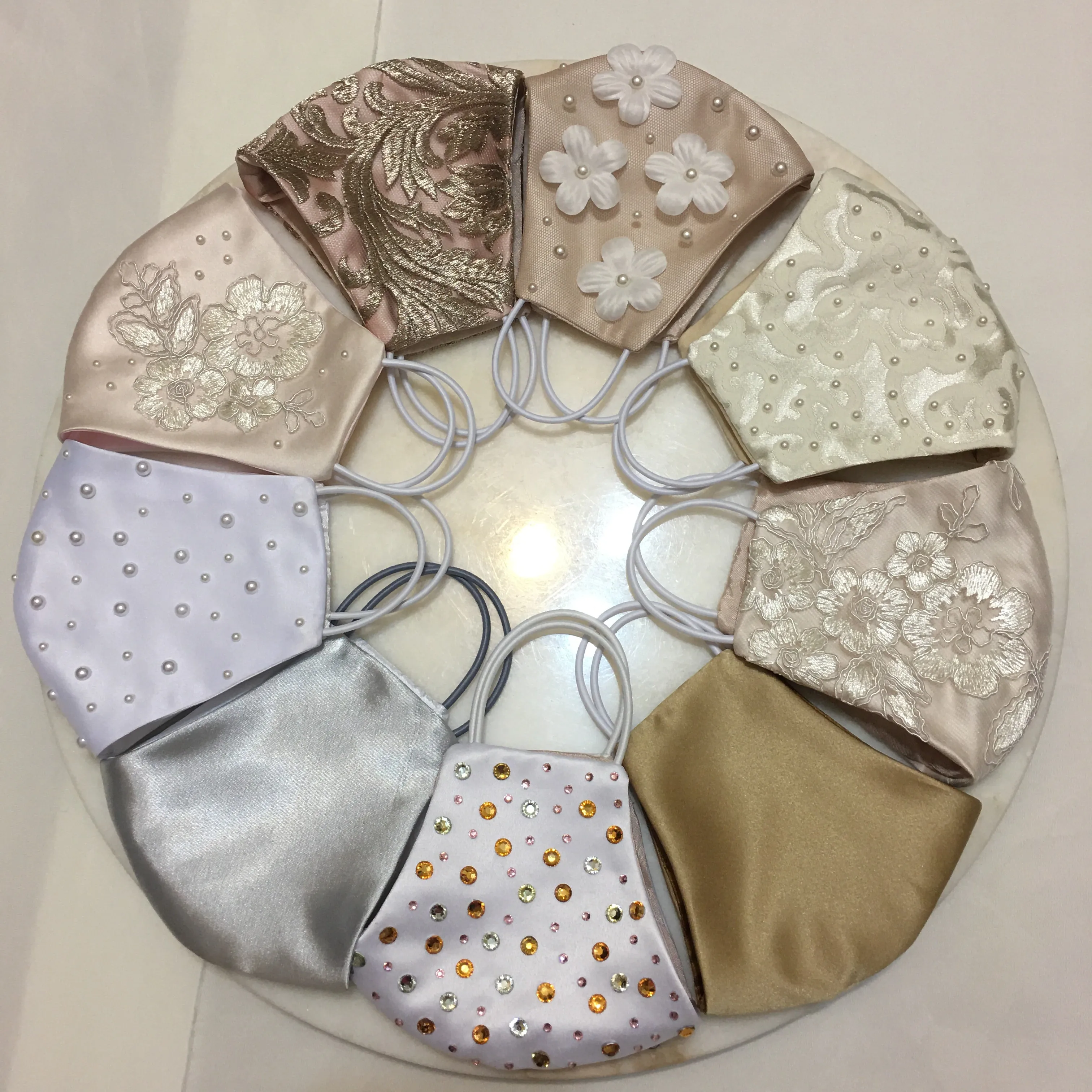 Hanne Lace Bridal Face Mask