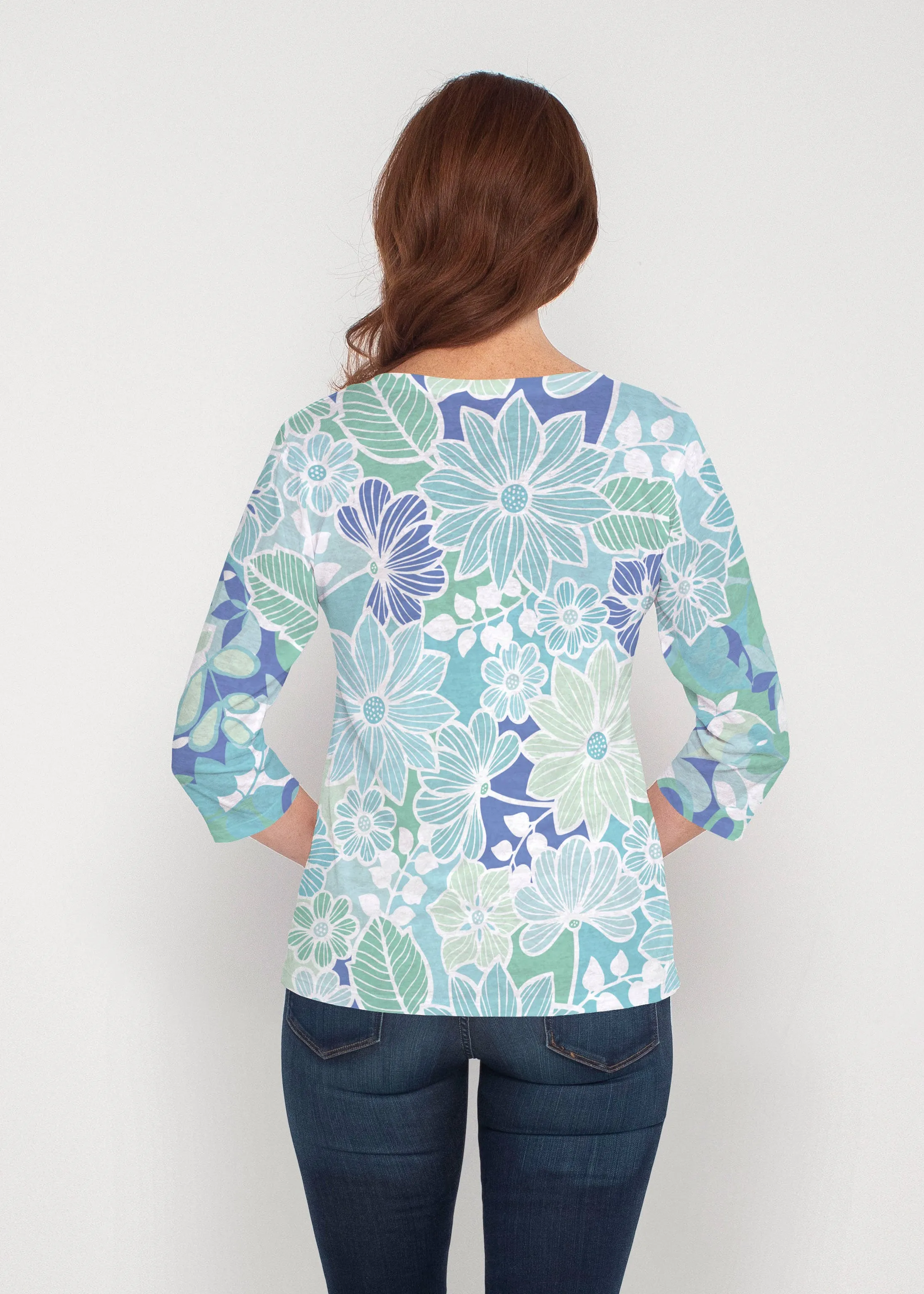 Hawaii Isles (13609) ~ Signature 3/4 Sleeve V-Neck Top