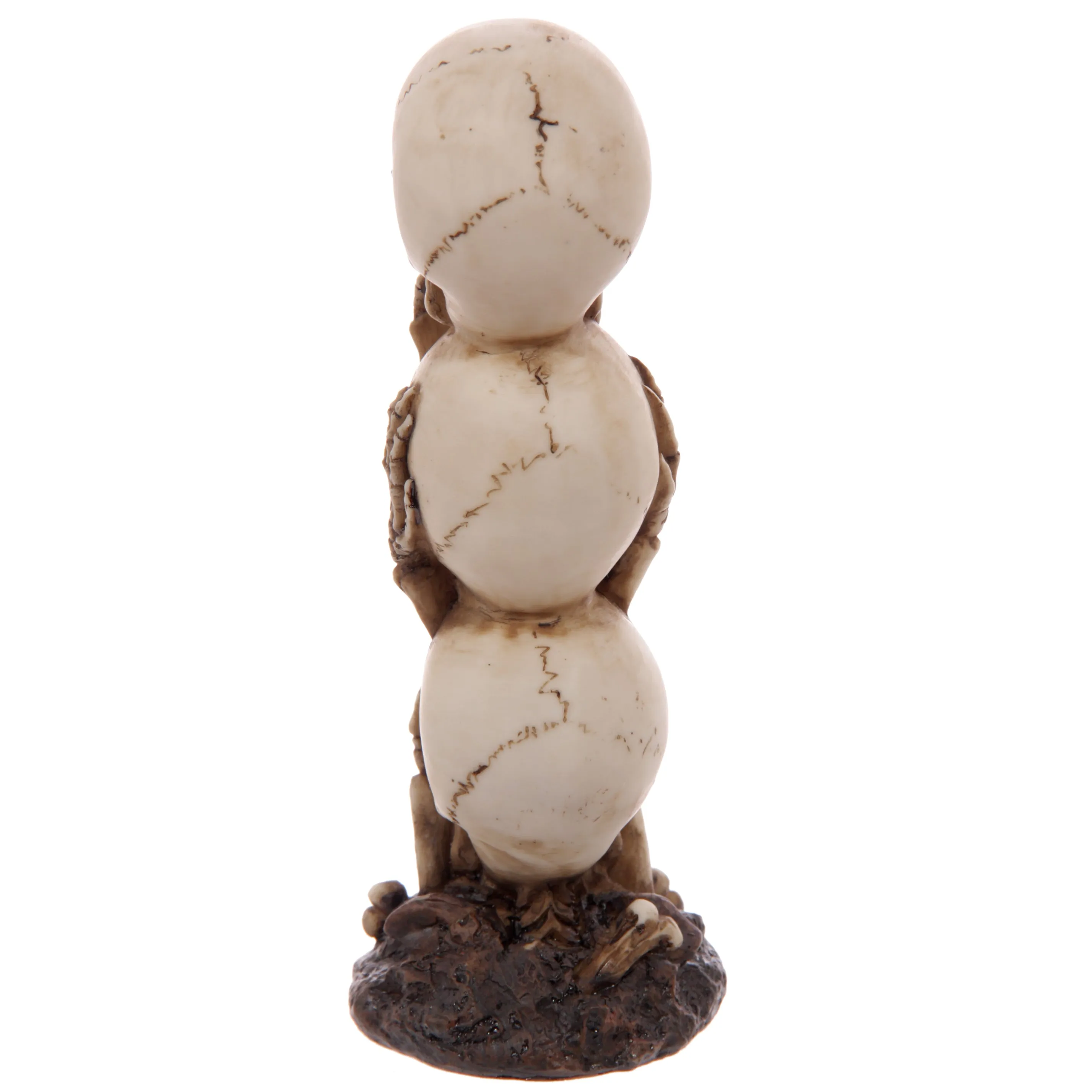 Hear No Speak No See No Evil Skull Totem Decoration