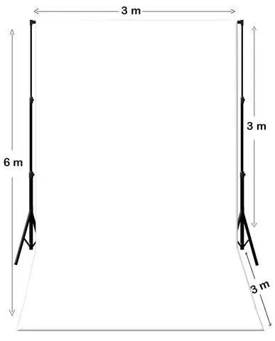 Heavy Duty Pure Muslin Photography Backdrop - Solid White