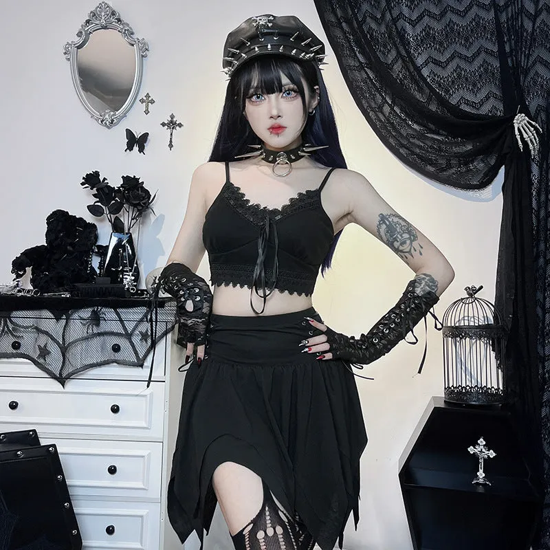 High Waist String Skirt