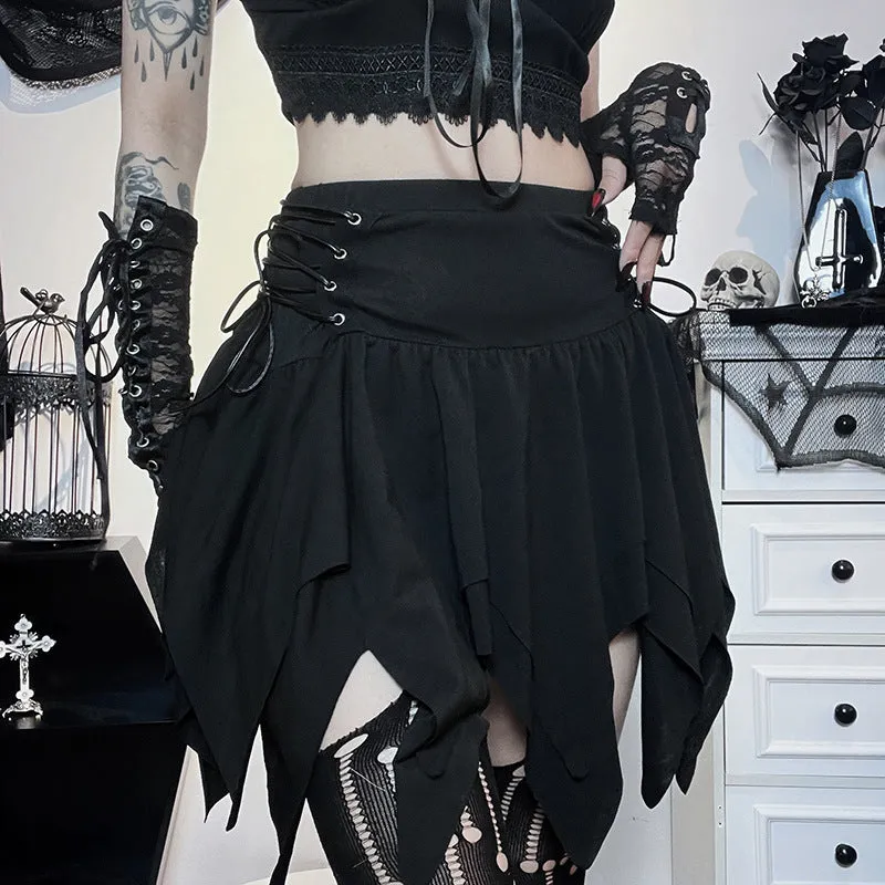 High Waist String Skirt