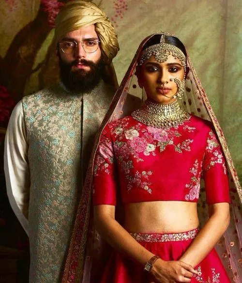 Hot Pink Color Bridal Lehenga Choli