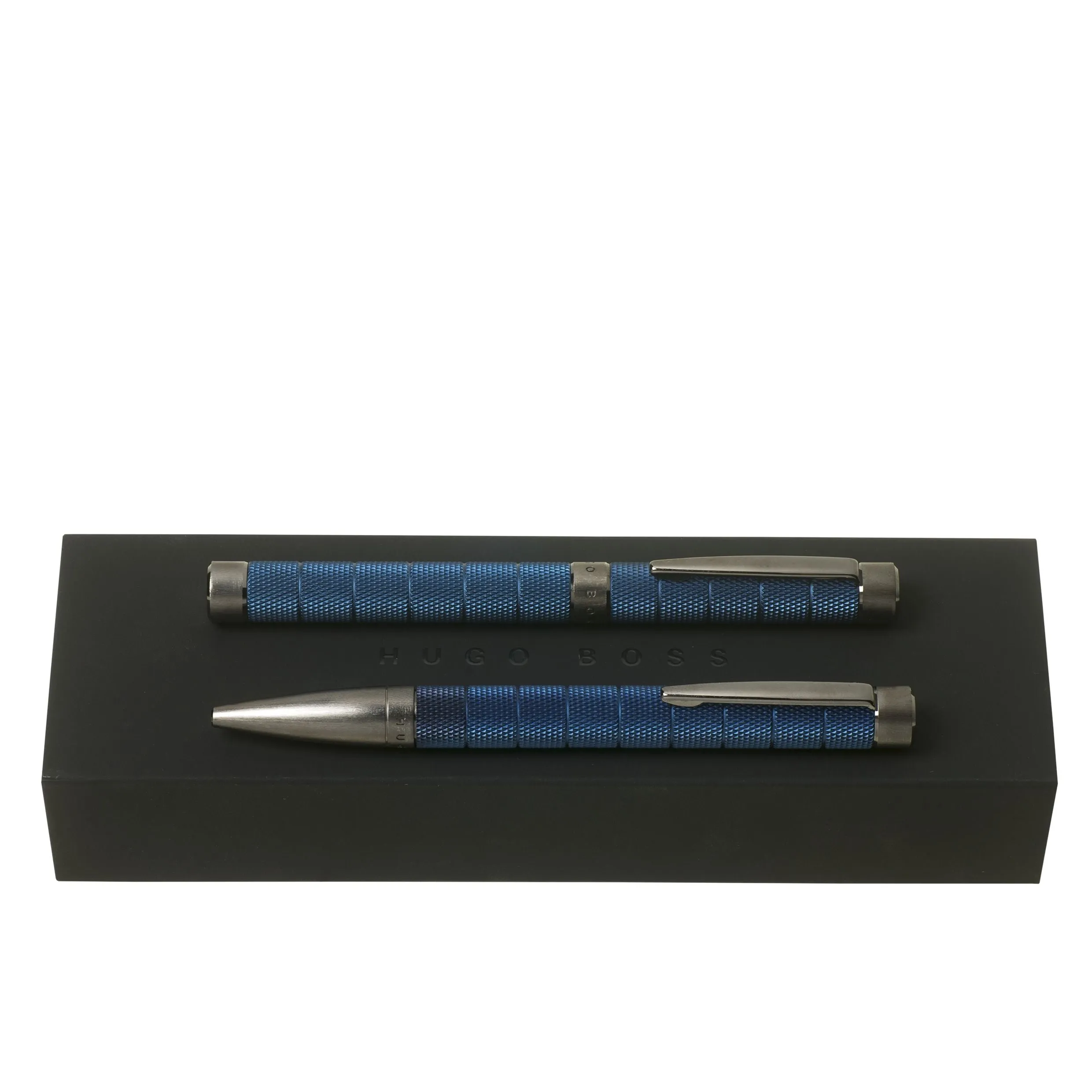 HUGO BOSS HPBR892L-Set Pillar Blue (ballpoint pen & rollerball pen)
