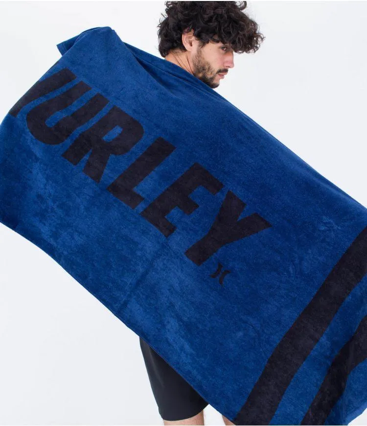Hurley Fastlane 2 Beach Towel Poseidon Blue