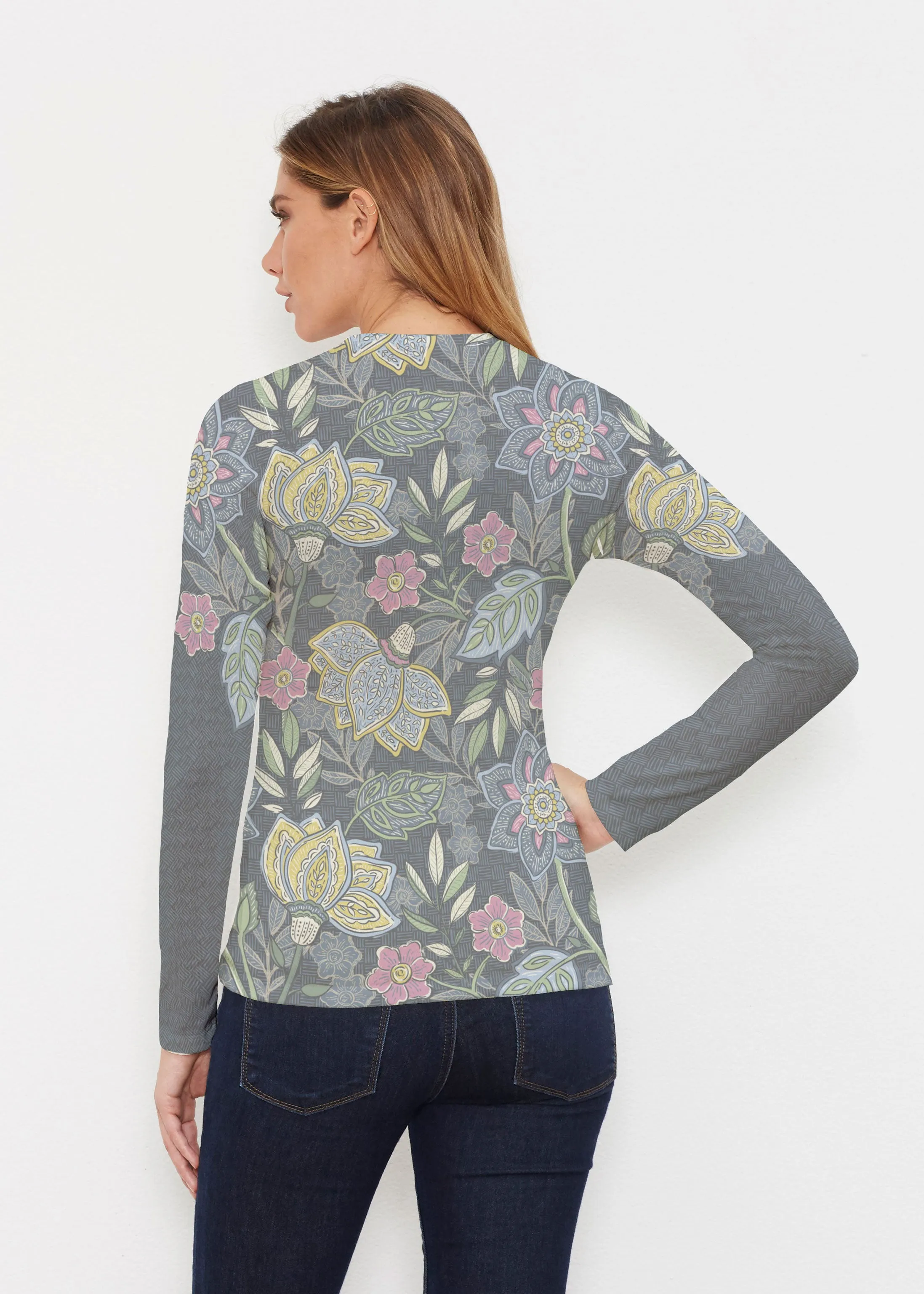 Isabellas Garden (13410) ~ Butterknit Long Sleeve V-Neck Top