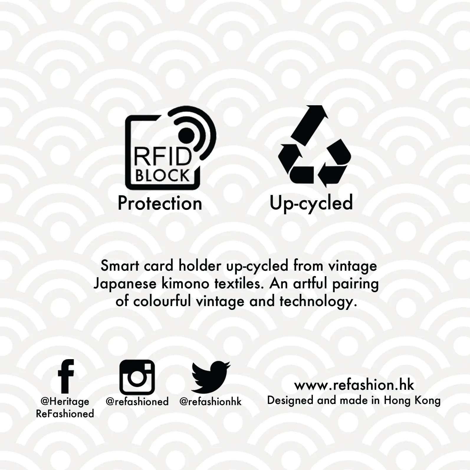 Japanese Kimono Business Card Holder | Upcycled from vintage  Obi textiles